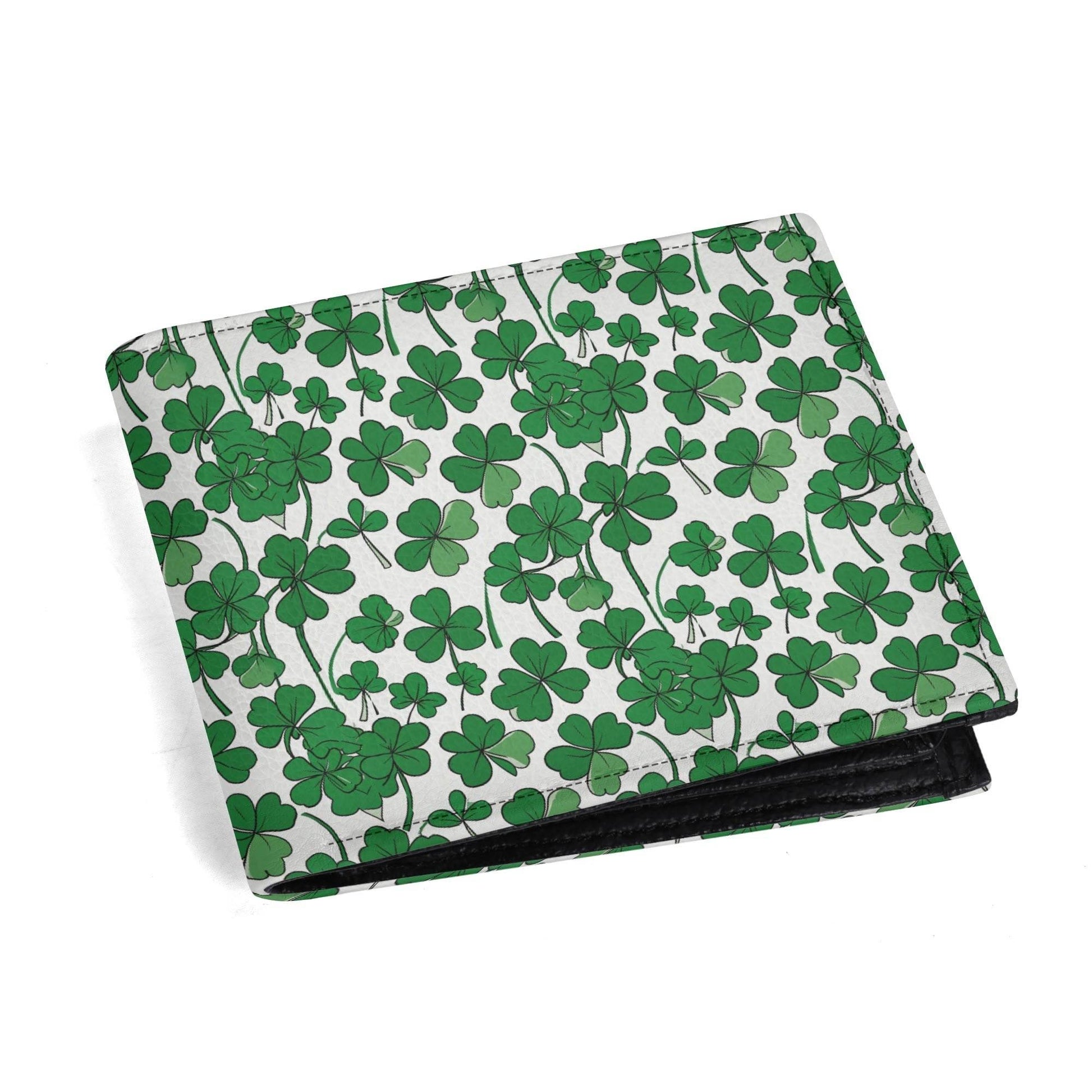 Little Clovers Leather Men's Folded Wallet - DeRose Seasonal