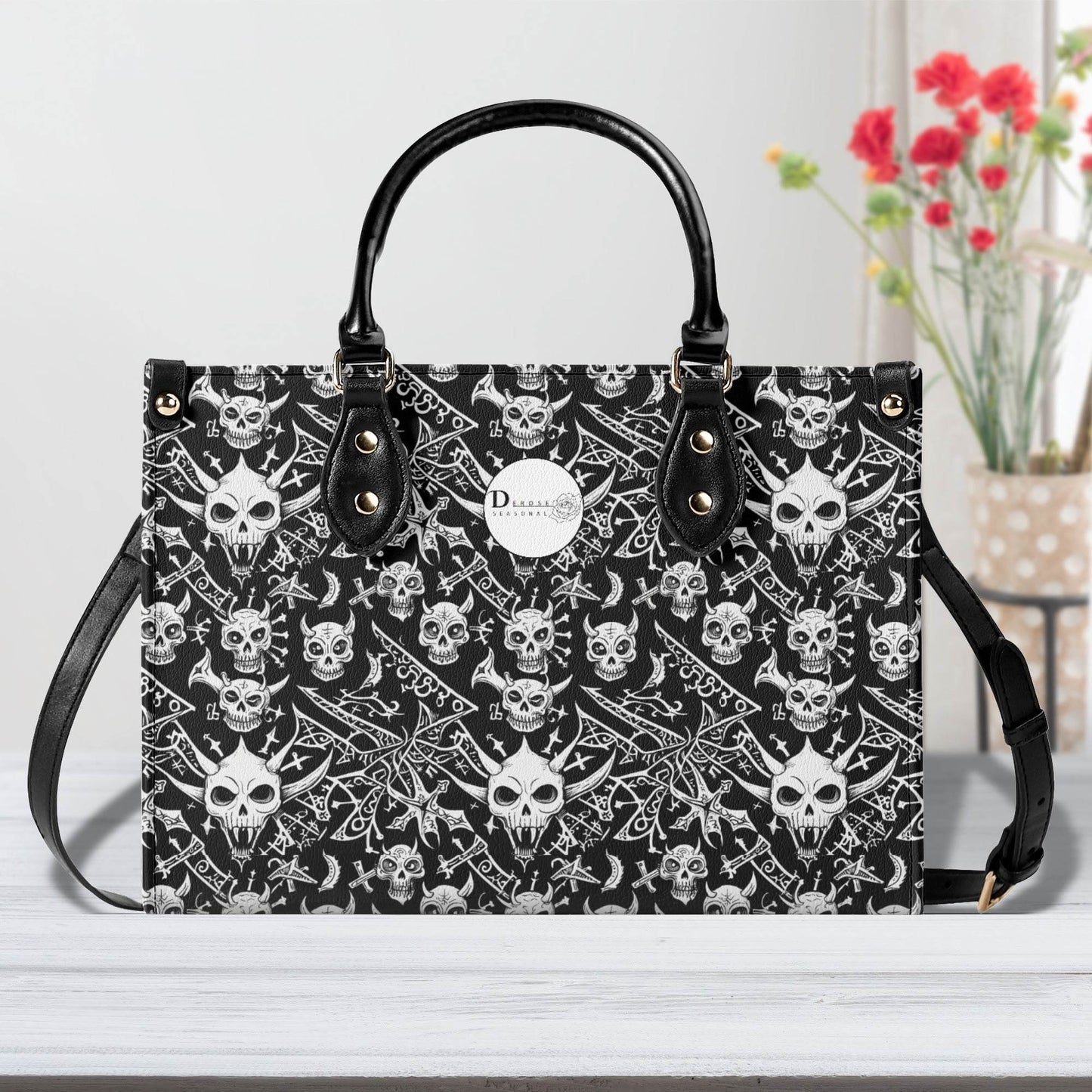 Little Devils Luxury Women's Leather Handbag (3 sizes) - DeRose Seasonal