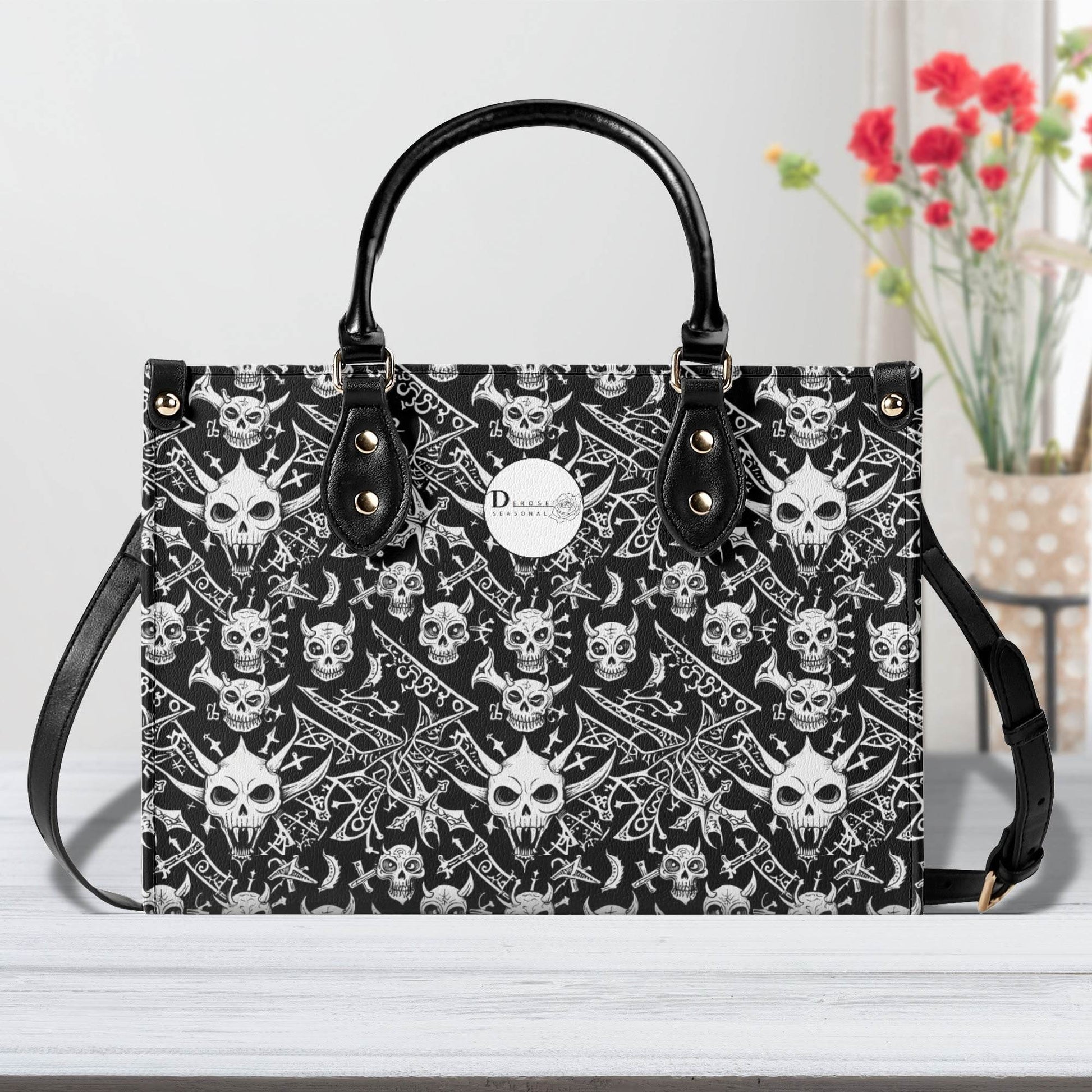 Little Devils Luxury Women's Leather Handbag (3 sizes) - DeRose Seasonal