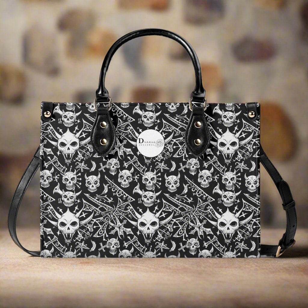 Little Devils Luxury Women's Leather Handbag (3 sizes) - DeRose Seasonal