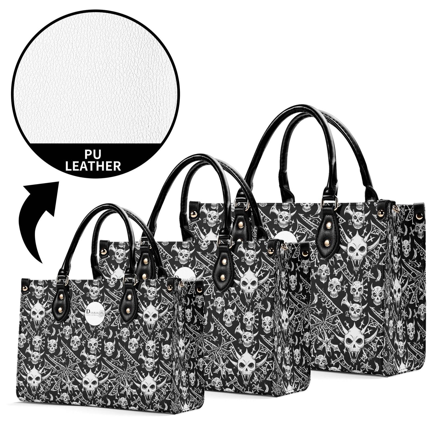 Little Devils Luxury Women's Leather Handbag (3 sizes) - DeRose Seasonal
