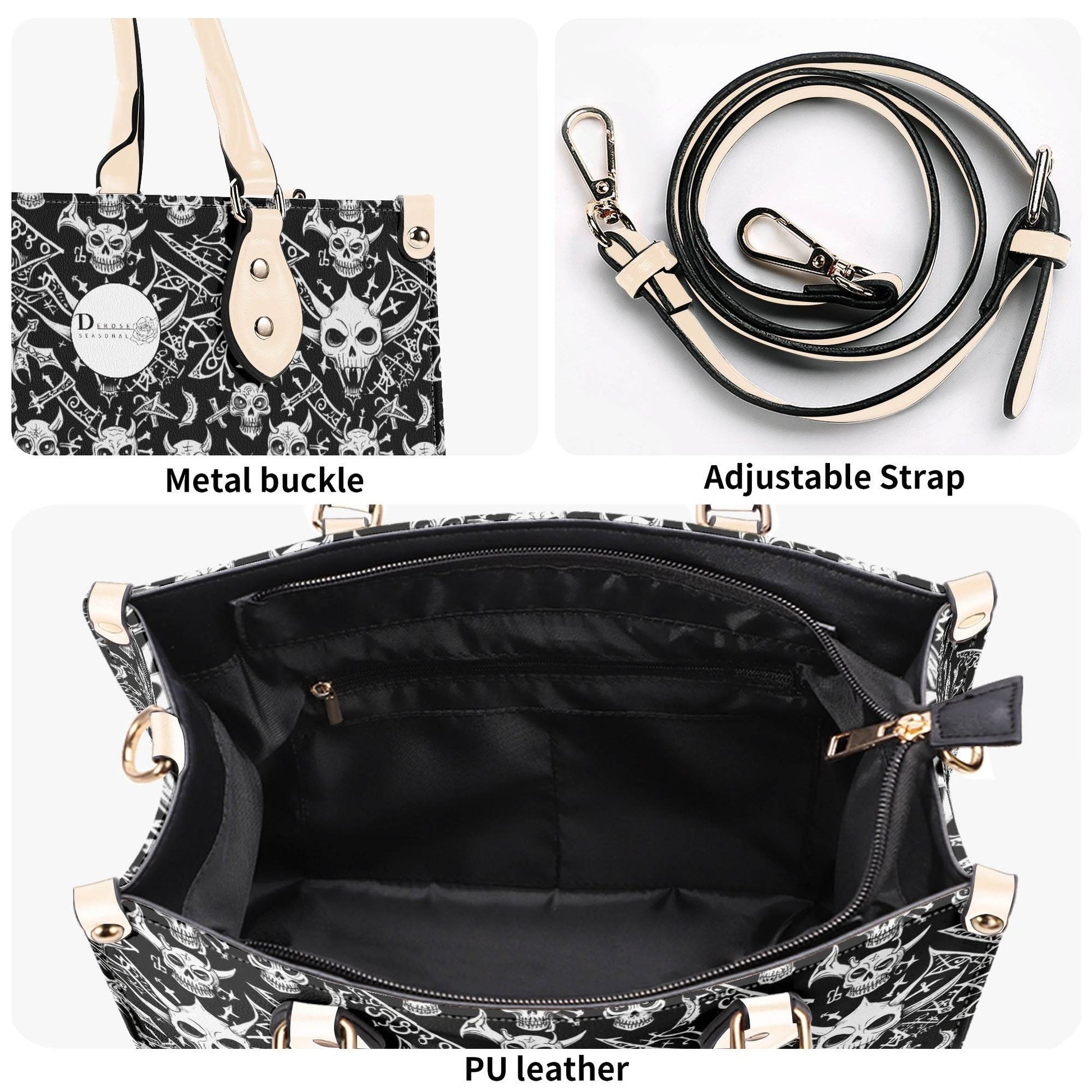Little Devils Luxury Women's Leather Handbag (3 sizes) - DeRose Seasonal