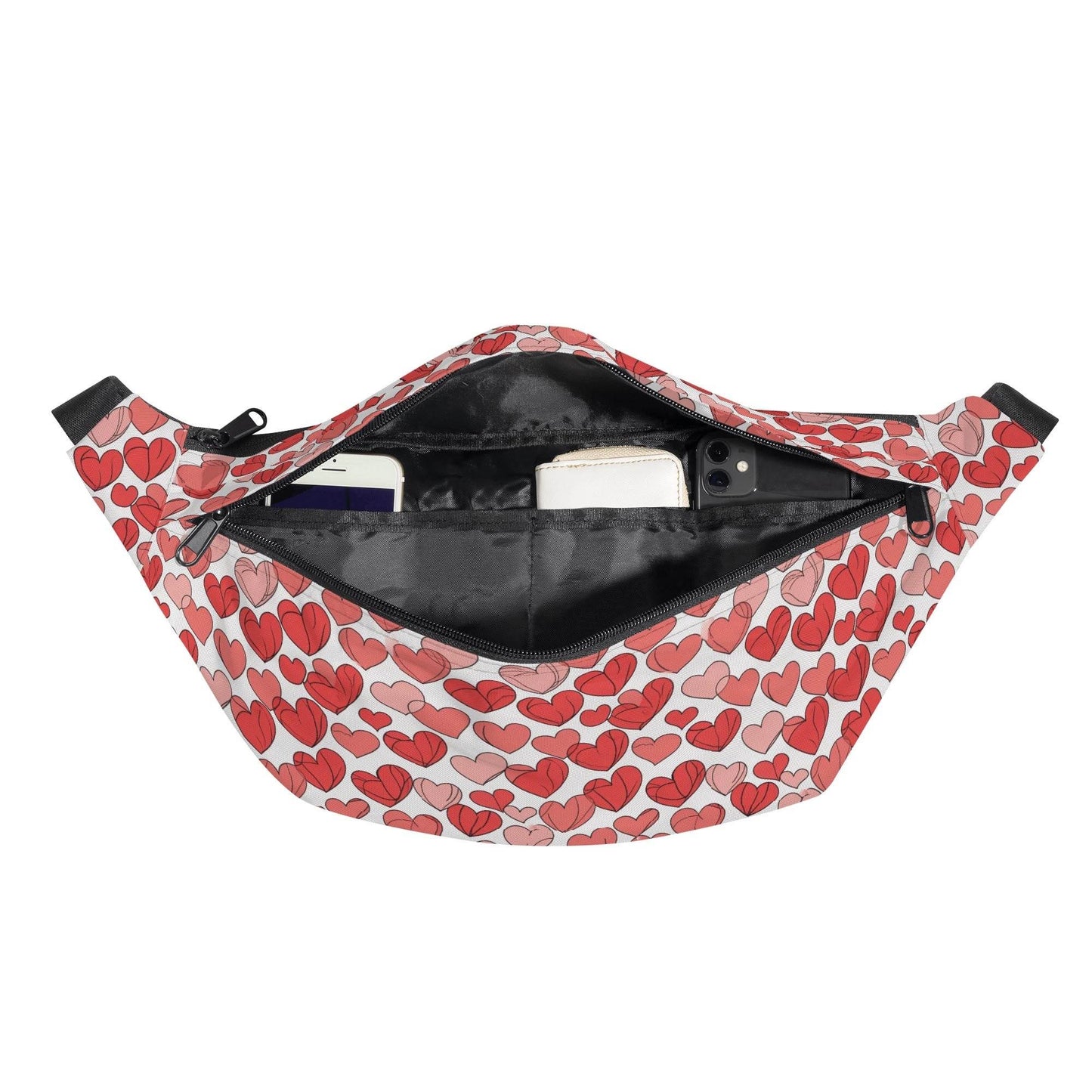 Little Red Hearts Fanny Pack - DeRose Seasonal