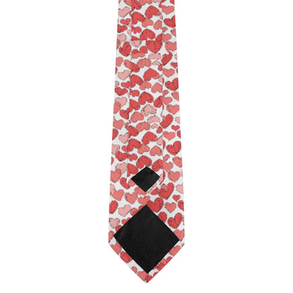 Little Red Hearts Men's Necktie - DeRose Seasonal