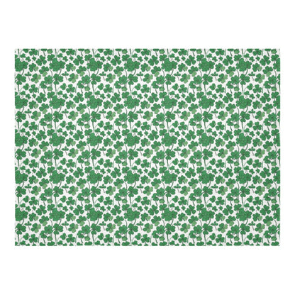 Little clovers Polyester Tablecloth Polyester Tablecloth 70"x 52" DeRose Seasonal