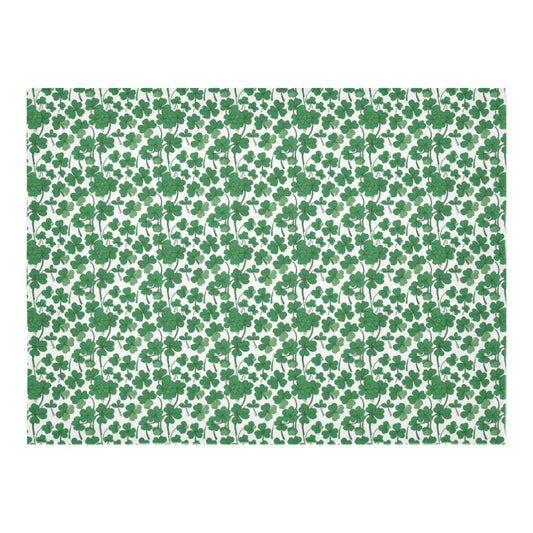 Little clovers Polyester Tablecloth Polyester Tablecloth 70"x 52" DeRose Seasonal
