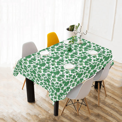 Little clovers Polyester Tablecloth Polyester Tablecloth 70"x 52" DeRose Seasonal