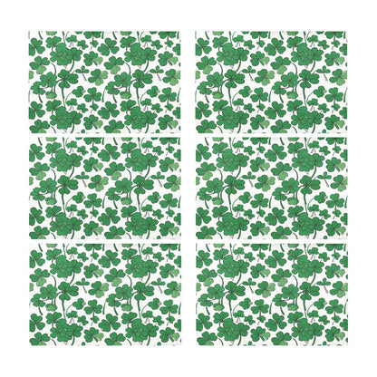 Little clovers Table Placemat (set of 6) Placemats 12" x 18" (Set of 6) DeRose Seasonal