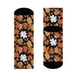 Maple Leaves Polyester Fall Time Crew Socks - DeRose Seasonal