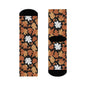Maple Leaves Polyester Fall Time Crew Socks - DeRose Seasonal