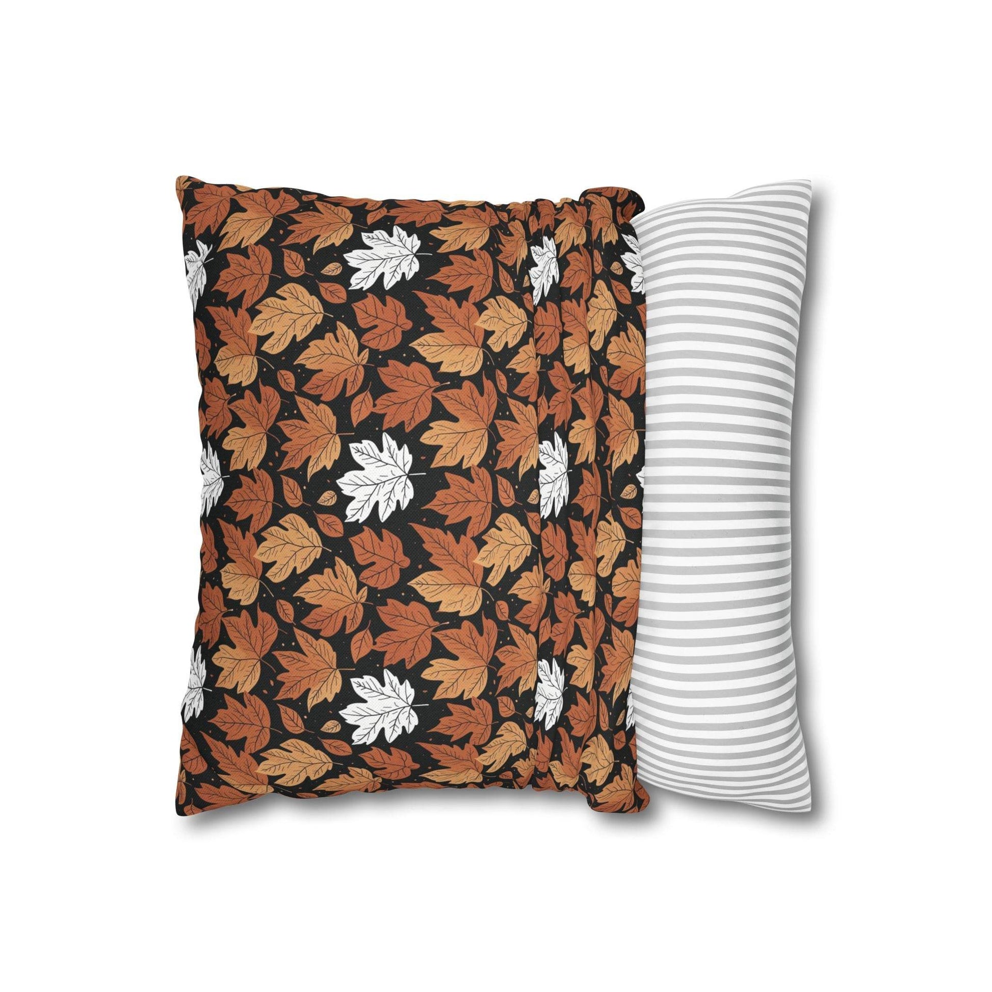 Maple Leaf Spun Polyester Square Pillowcase - DeRose Seasonal