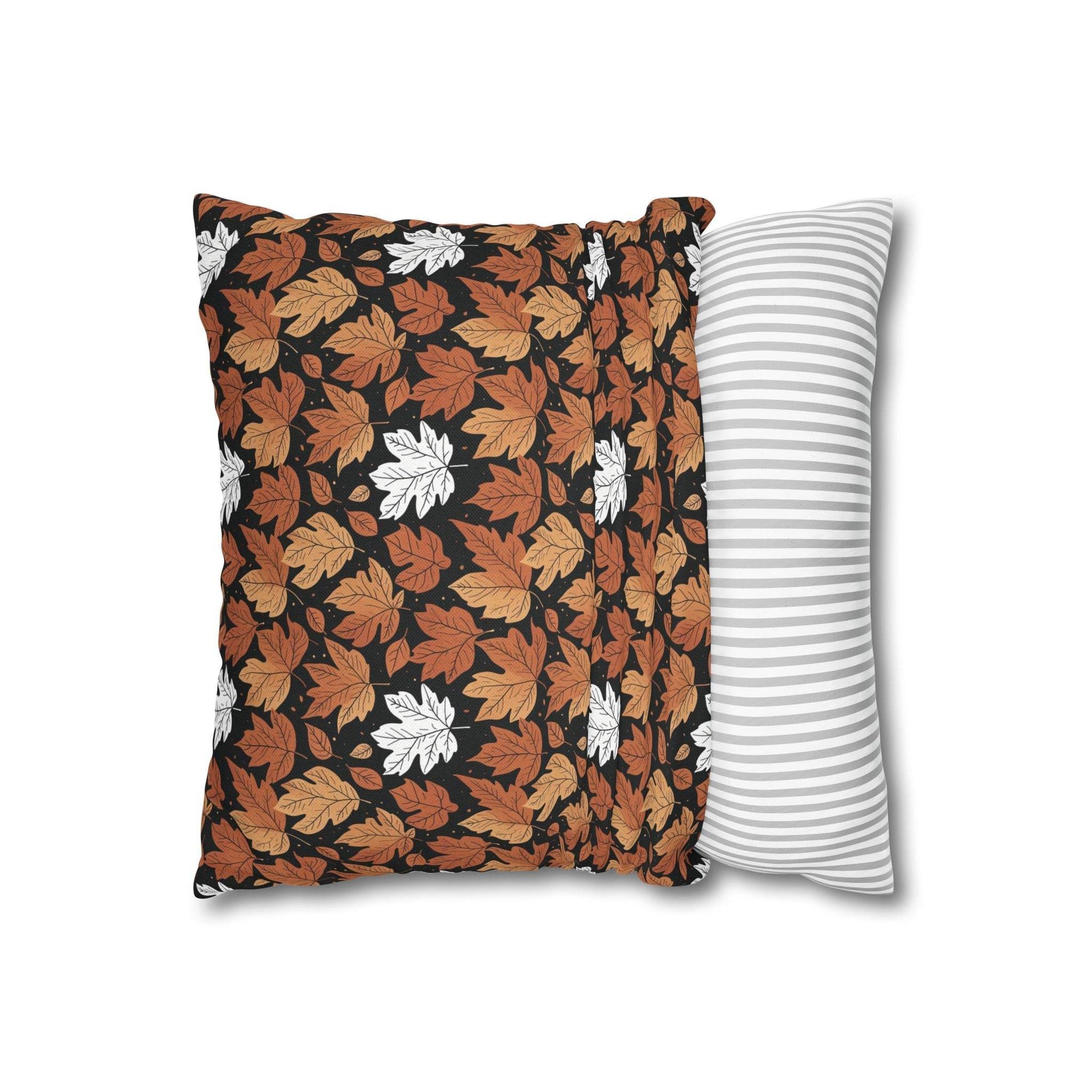 Maple Leaf Spun Polyester Square Pillowcase - DeRose Seasonal