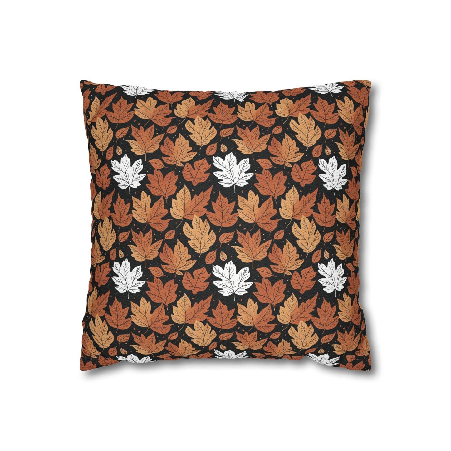 Maple Leaf Spun Polyester Square Pillowcase - DeRose Seasonal