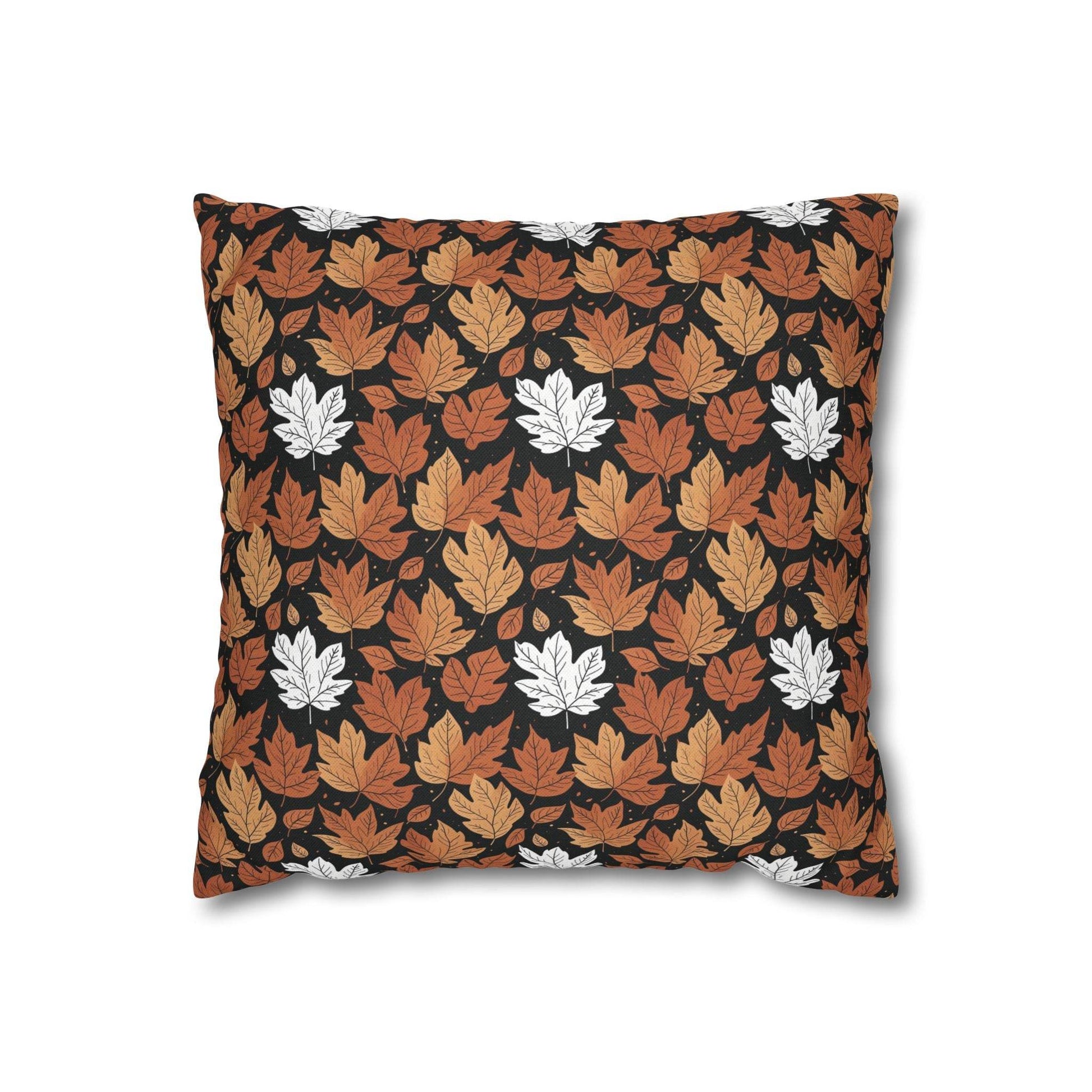 Maple Leaf Spun Polyester Square Pillowcase - DeRose Seasonal