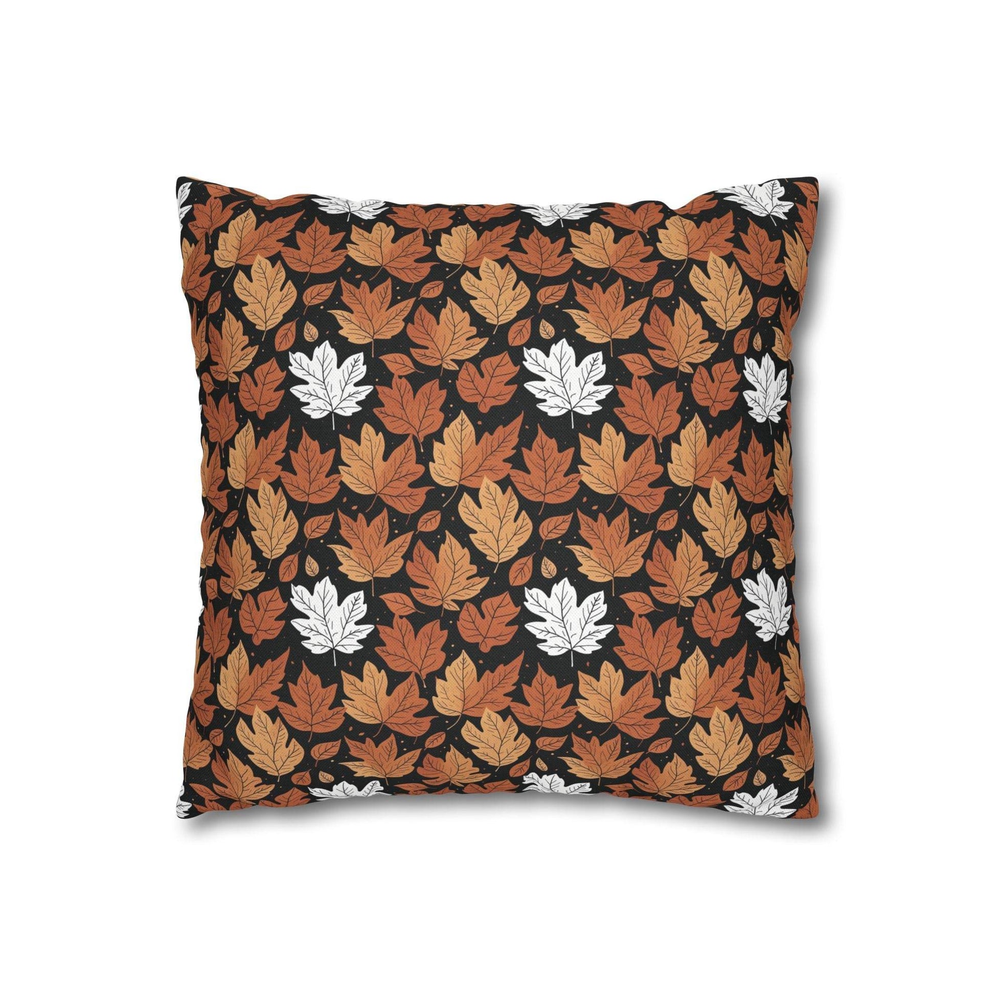Maple Leaf Spun Polyester Square Pillowcase - DeRose Seasonal