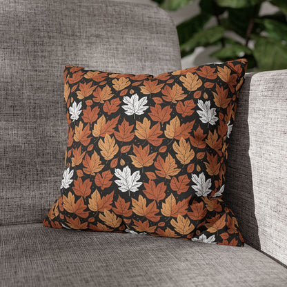 Maple Leaf Spun Polyester Square Pillowcase - DeRose Seasonal