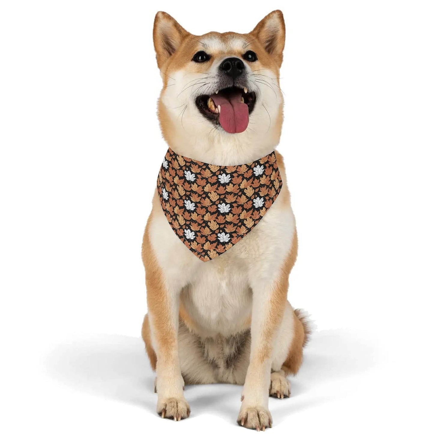 Maple Leaves Animal Scarf Pet Adjustable Bandanas for Dogs Cats - DeRose Seasonal