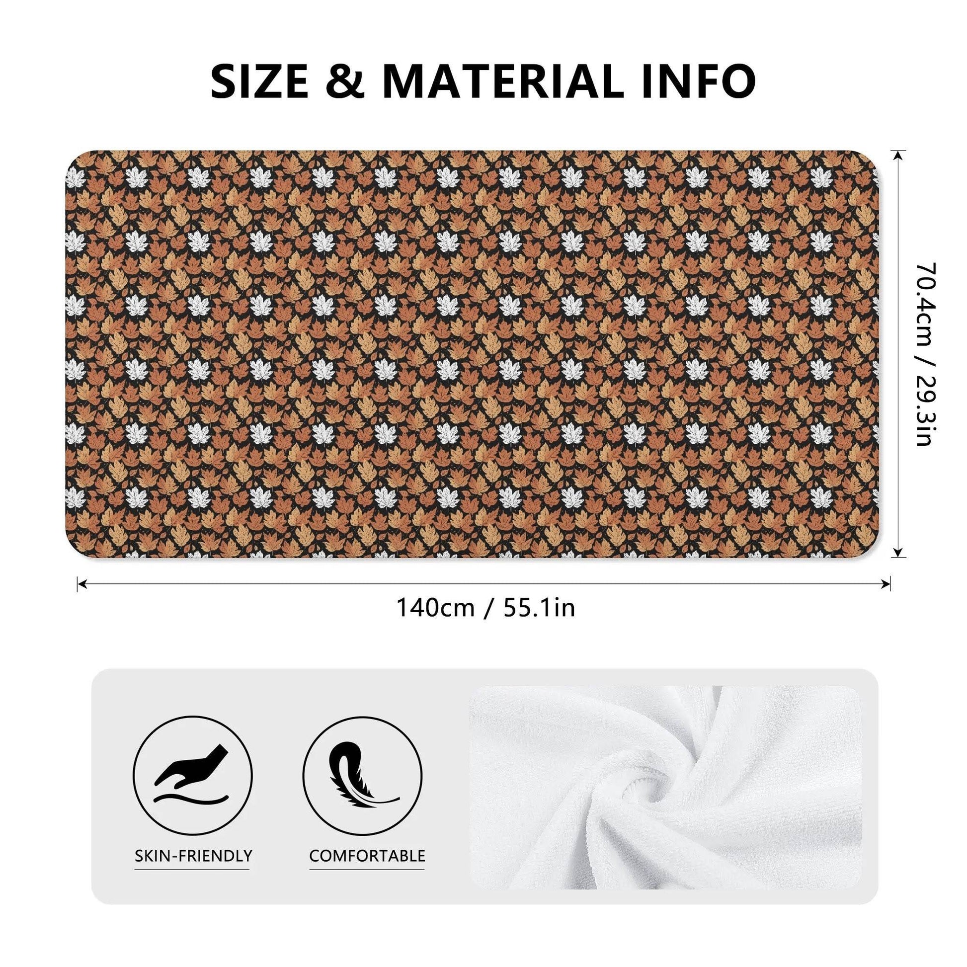 Maple Leaves Bath Towel - DeRose Seasonal
