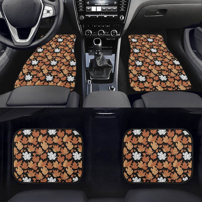 Maple Leaves Car Floor Mats - 4Pcs - DeRose Seasonal
