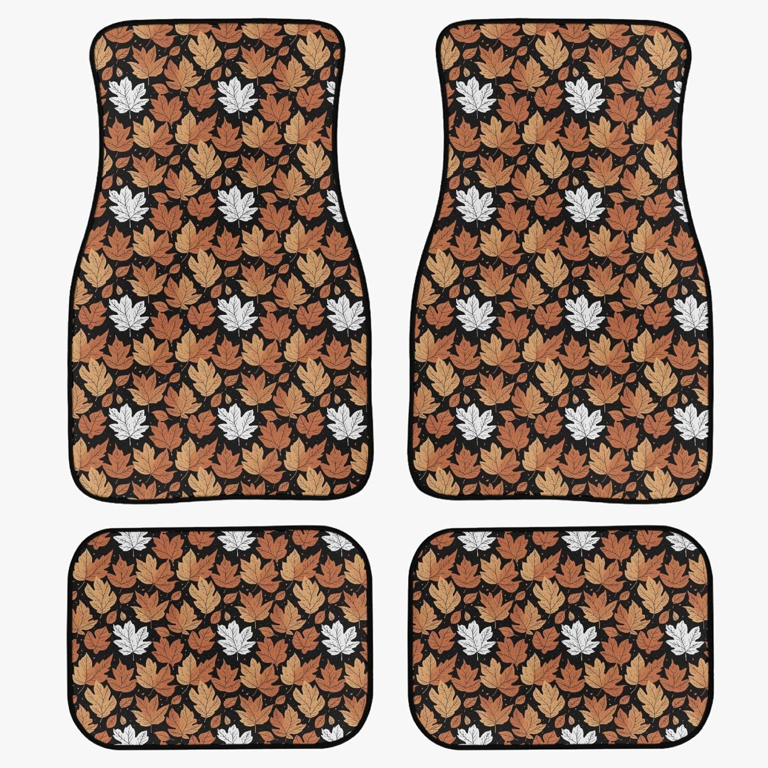 Maple Leaves Car Floor Mats - 4Pcs - DeRose Seasonal