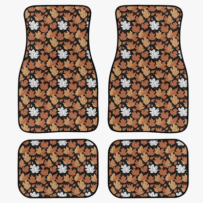 Maple Leaves Car Floor Mats - 4Pcs - DeRose Seasonal