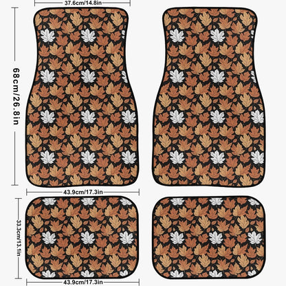 Maple Leaves Car Floor Mats - 4Pcs - DeRose Seasonal