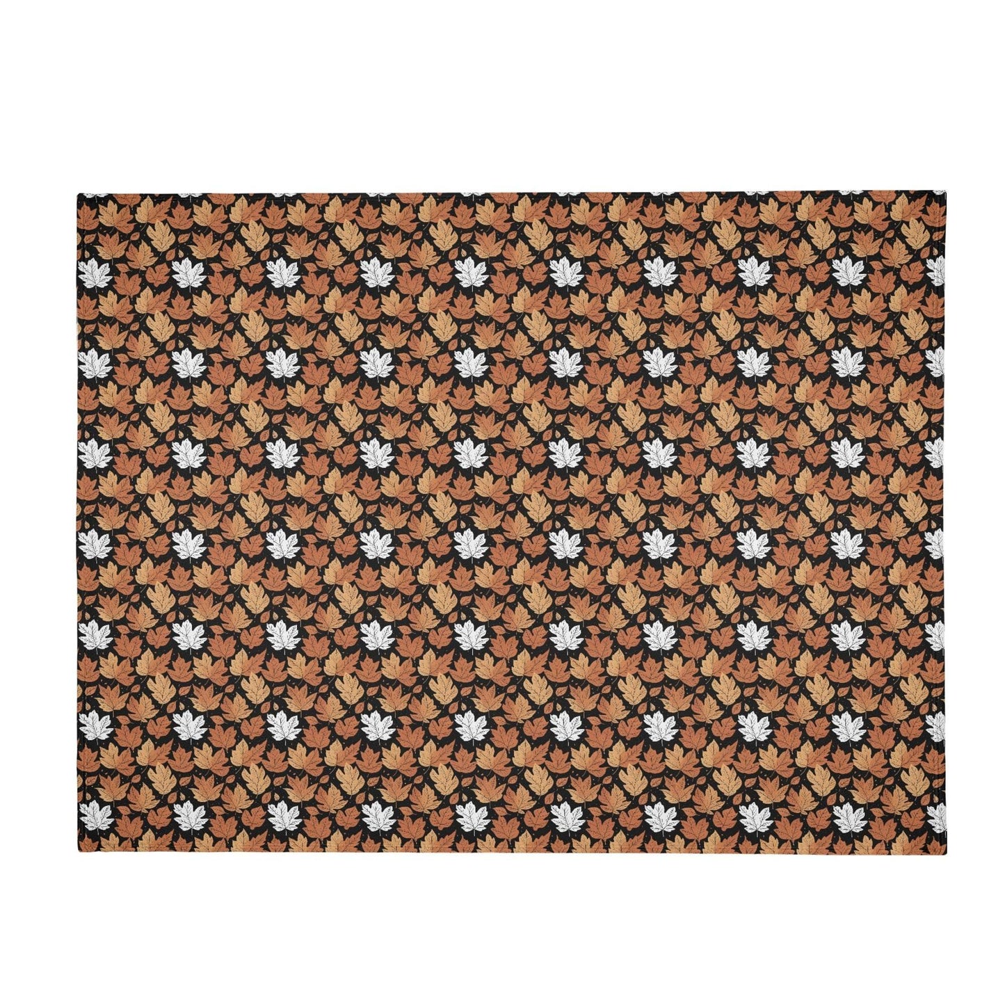 Maple Leaves Flannel Breathable Blanket 4 Sizes - DeRose Seasonal