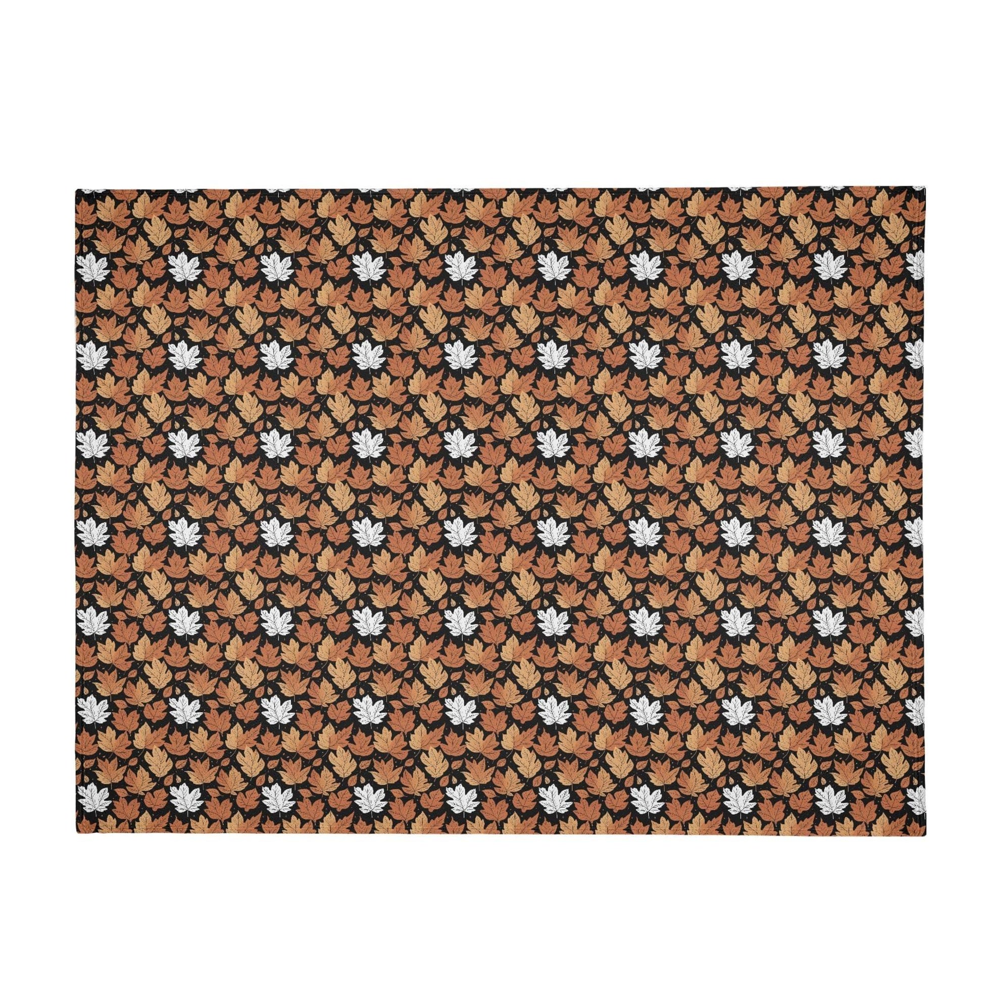 Maple Leaves Flannel Breathable Blanket 4 Sizes - DeRose Seasonal