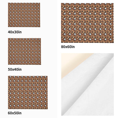 Maple Leaves Flannel Breathable Blanket 4 Sizes - DeRose Seasonal