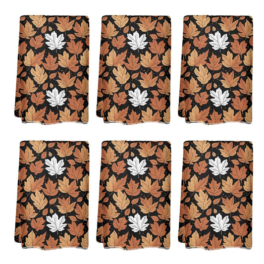 Maple Leaves Hand Towels (6 Pcs) - DeRose Seasonal