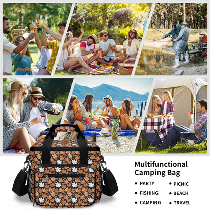 Maple Leaves Insulated Leakproof Cooler Bag Lunch Box - DeRose Seasonal