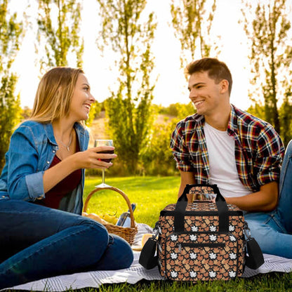 Maple Leaves Insulated Leakproof Cooler Bag Lunch Box - DeRose Seasonal