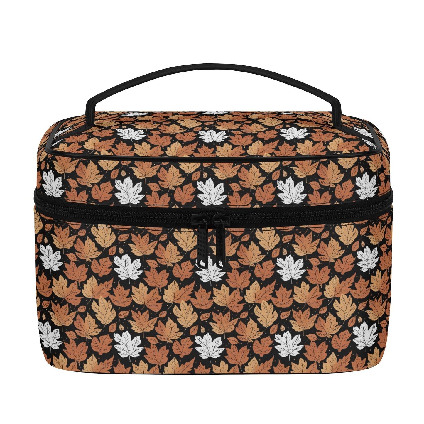 Maple Leaves Leather Cosmetic Bag - DeRose Seasonal