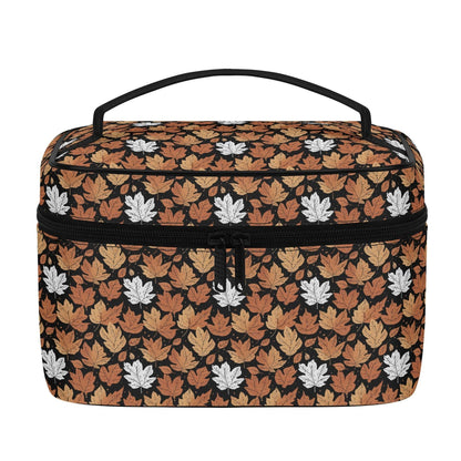 Maple Leaves Leather Cosmetic Bag - DeRose Seasonal
