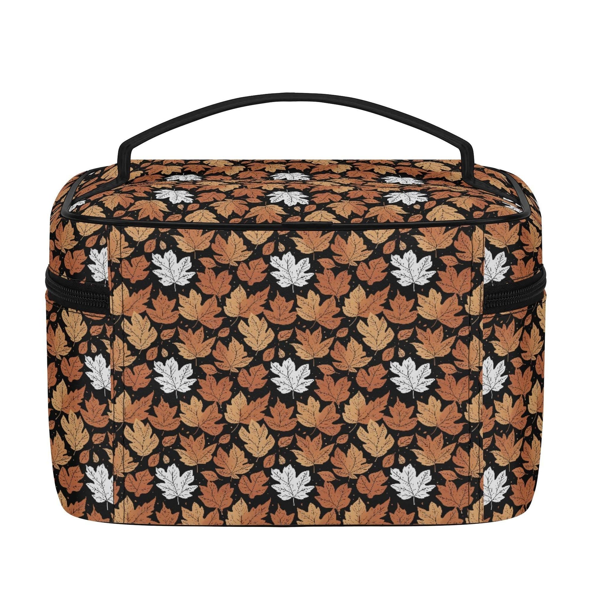 Maple Leaves Leather Cosmetic Bag - DeRose Seasonal