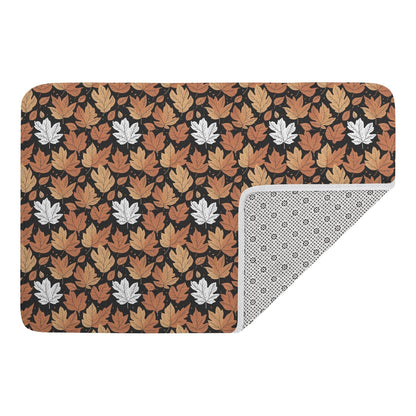 Maple Leaves Plush Indoor Doormat - DeRose Seasonal