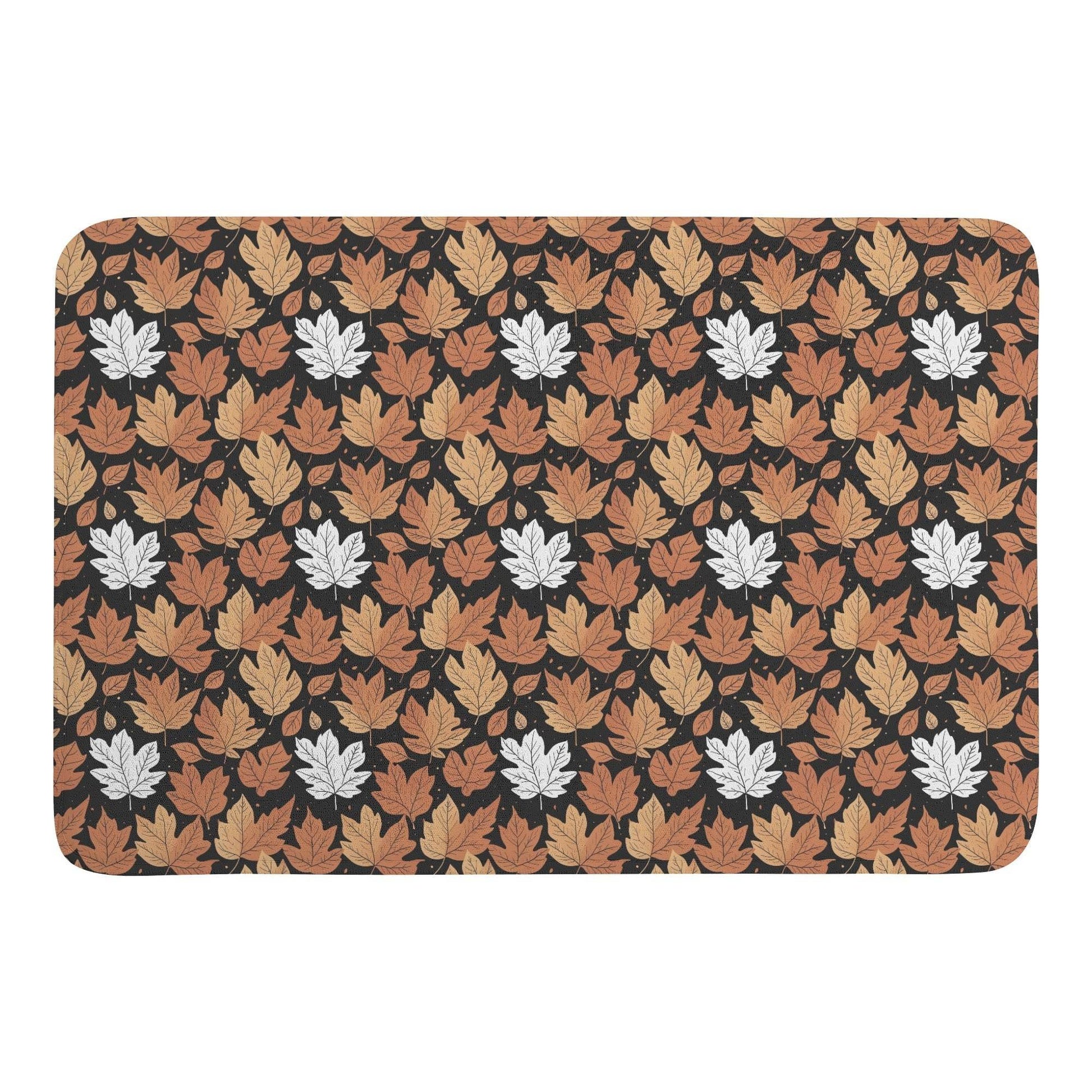 Maple Leaves Plush Indoor Doormat - DeRose Seasonal
