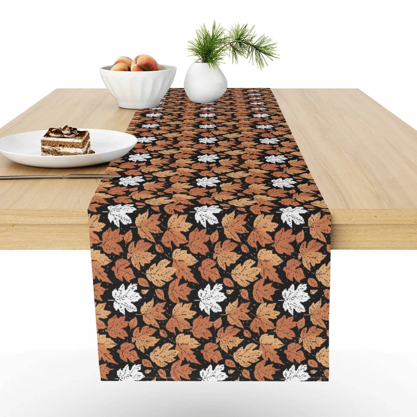 Maple Leaves Polyester Table Runner - DeRose Seasonal