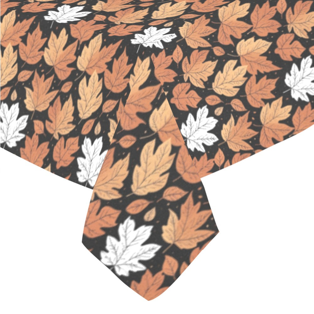Maple Leaves Polyester Tablecloth Polyester Tablecloth 70"x 52" DeRose Seasonal
