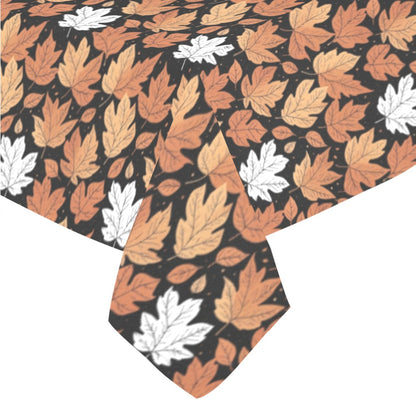 Maple Leaves Polyester Tablecloth Polyester Tablecloth 70"x 52" DeRose Seasonal