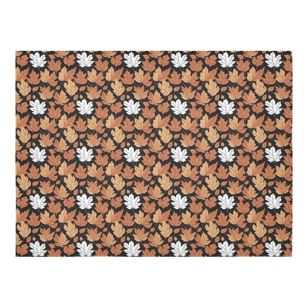 Maple Leaves Polyester Tablecloth Polyester Tablecloth 70"x 52" DeRose Seasonal