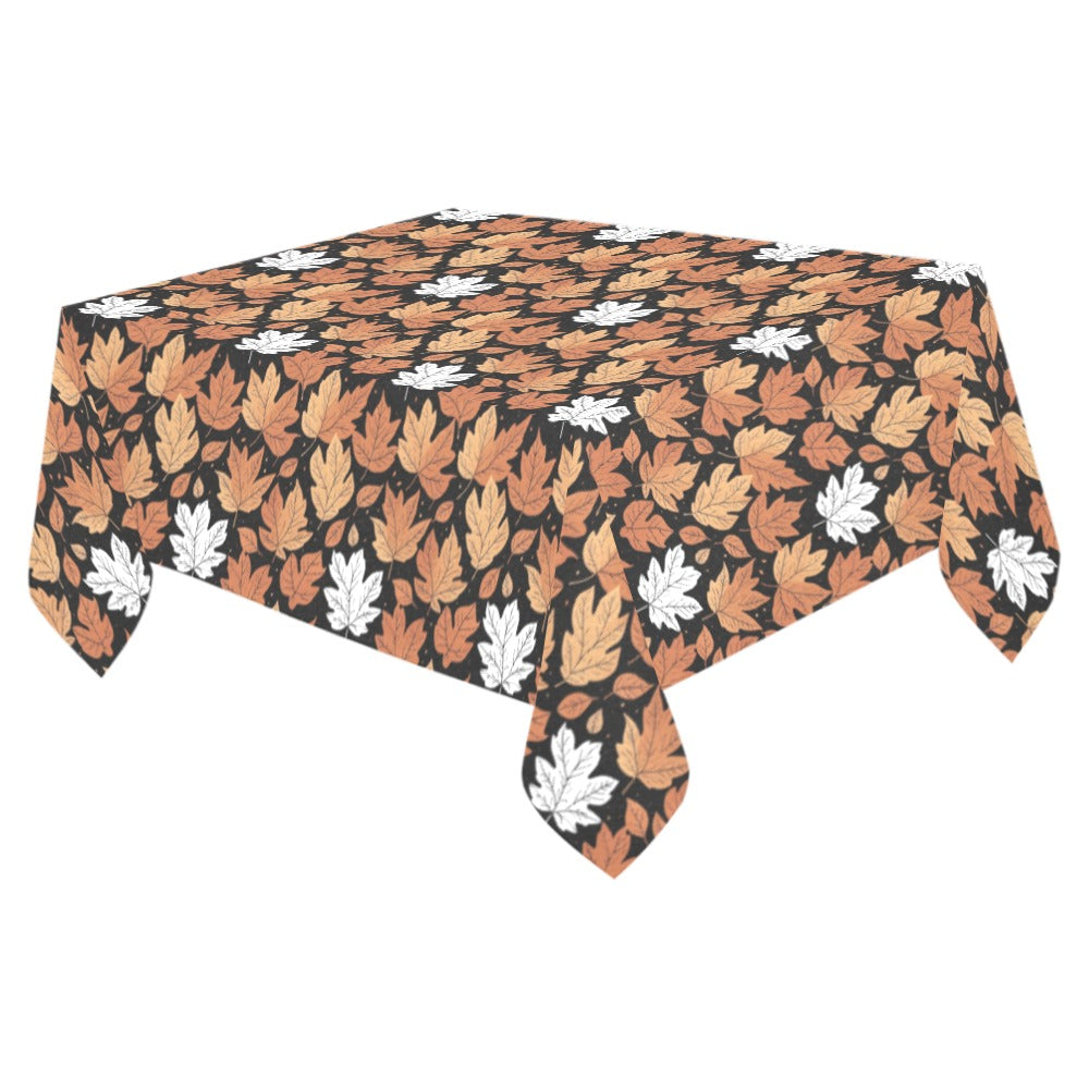 Maple Leaves Polyester Tablecloth Polyester Tablecloth 70"x 52" DeRose Seasonal