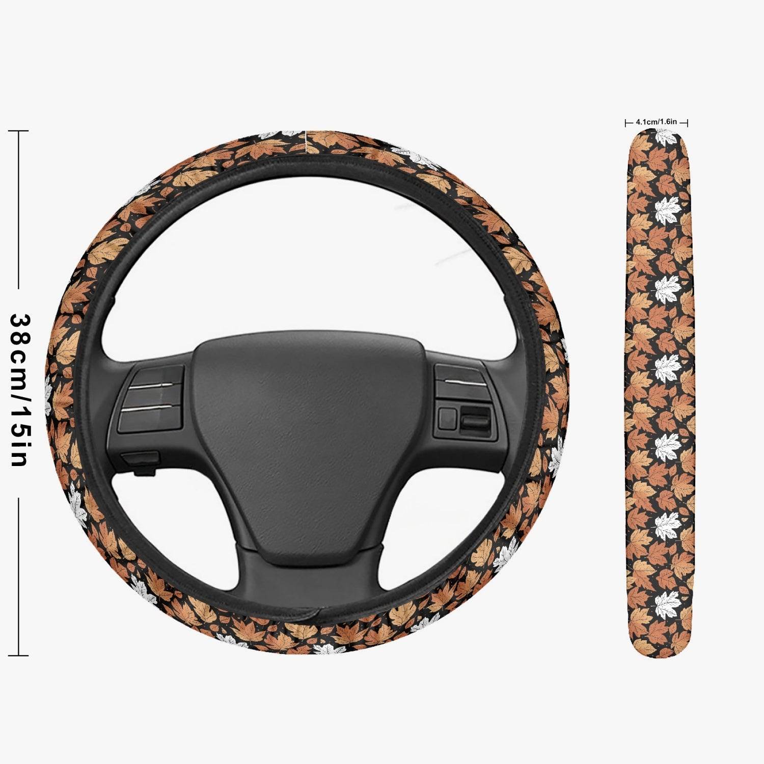 Maple Leaves Steering Wheel Cover - DeRose Seasonal