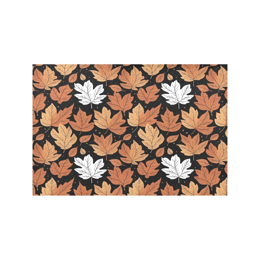Maple Leaves Table Placemat (set of 6) Placemats 12" x 18" (Set of 6) DeRose Seasonal
