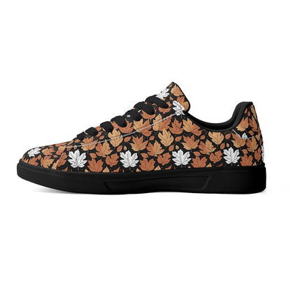 Maple leaves Adult Lightweight Brand Low Top Leather Shoes - DeRose Seasonal