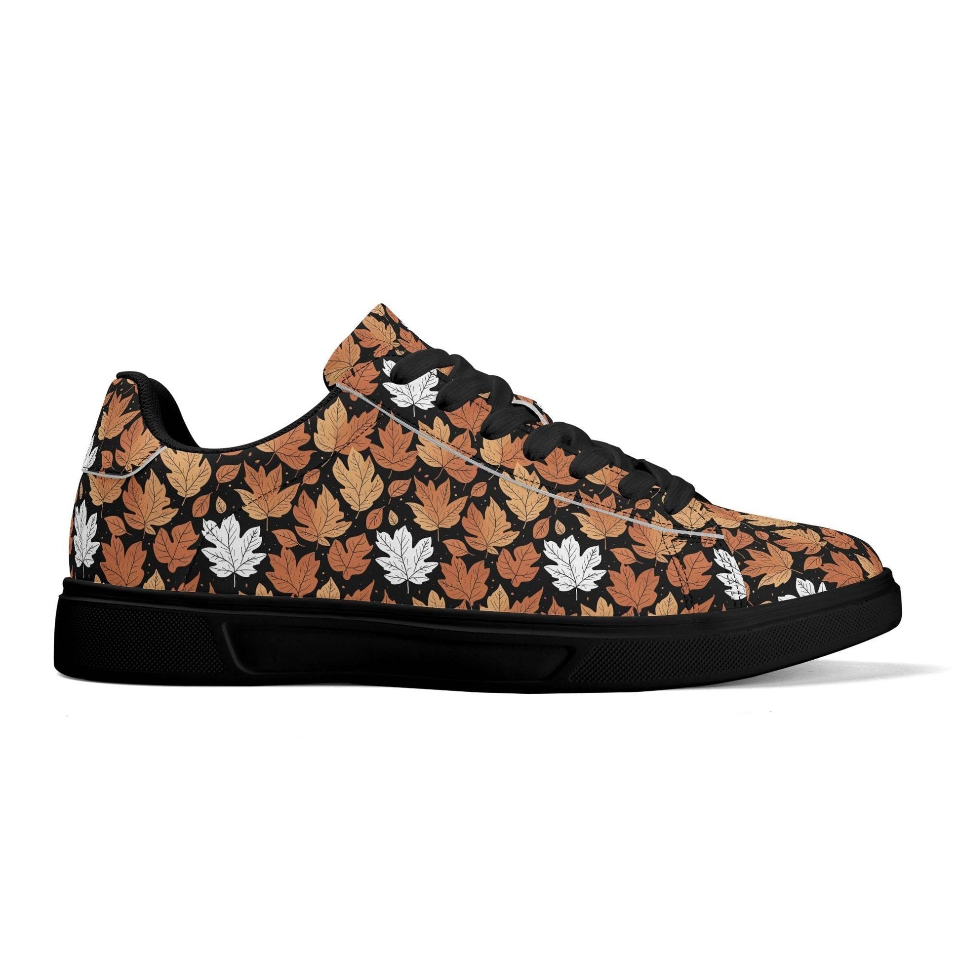 Maple leaves Adult Lightweight Brand Low Top Leather Shoes - DeRose Seasonal