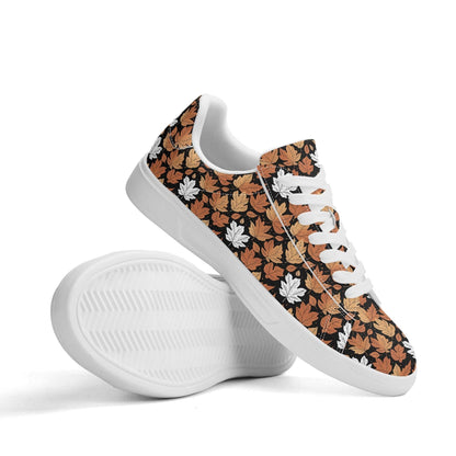 Maple leaves Adult Lightweight Brand Low Top Leather Shoes - DeRose Seasonal