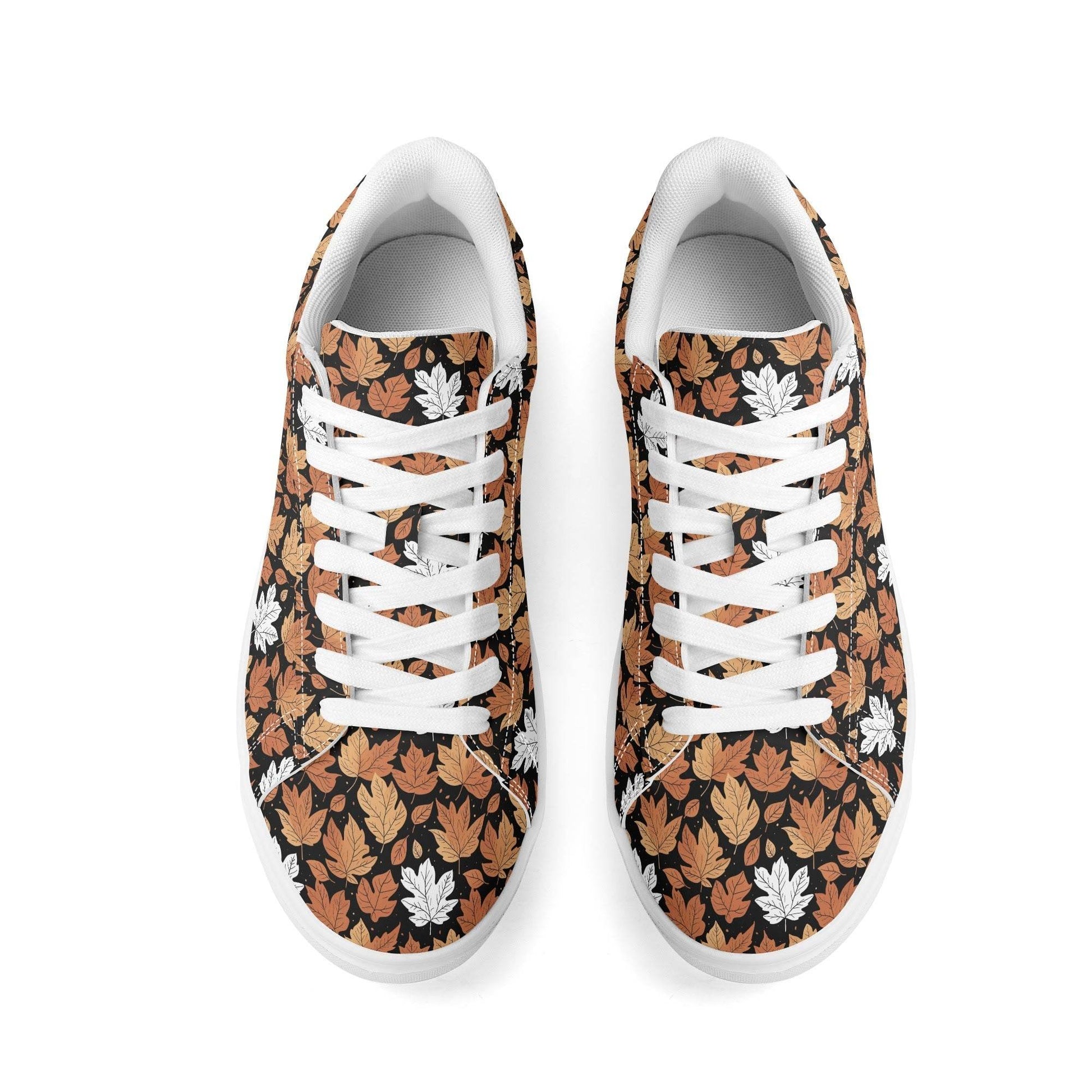 Maple leaves Adult Lightweight Brand Low Top Leather Shoes - DeRose Seasonal