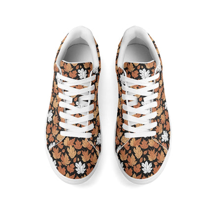 Maple leaves Adult Lightweight Brand Low Top Leather Shoes - DeRose Seasonal