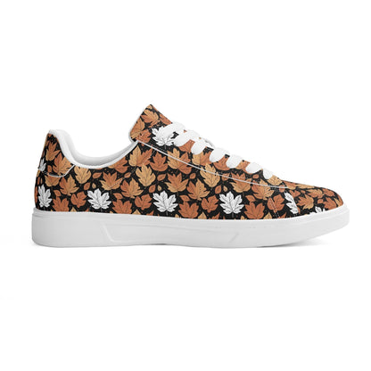 Maple leaves Adult Lightweight Brand Low Top Leather Shoes - DeRose Seasonal